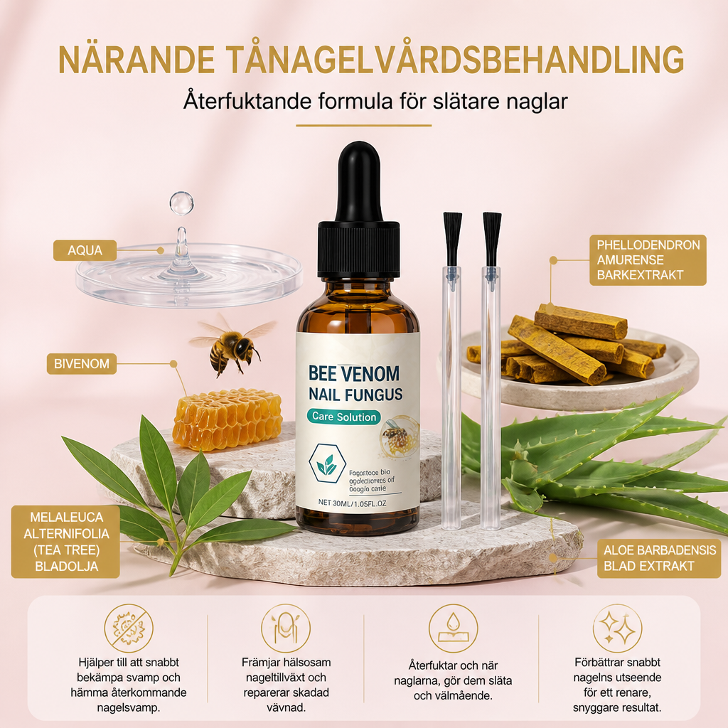 Närande tånagelvårdsbehandling – återfuktande formula för slätare naglar