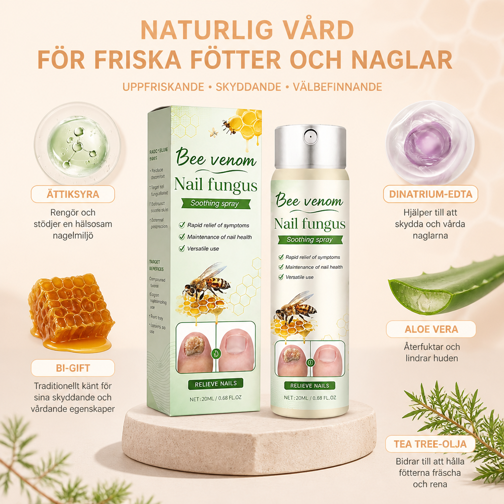 Fotvårdsspray – Uppfriskande formula för bekväma fötter och nagelvård