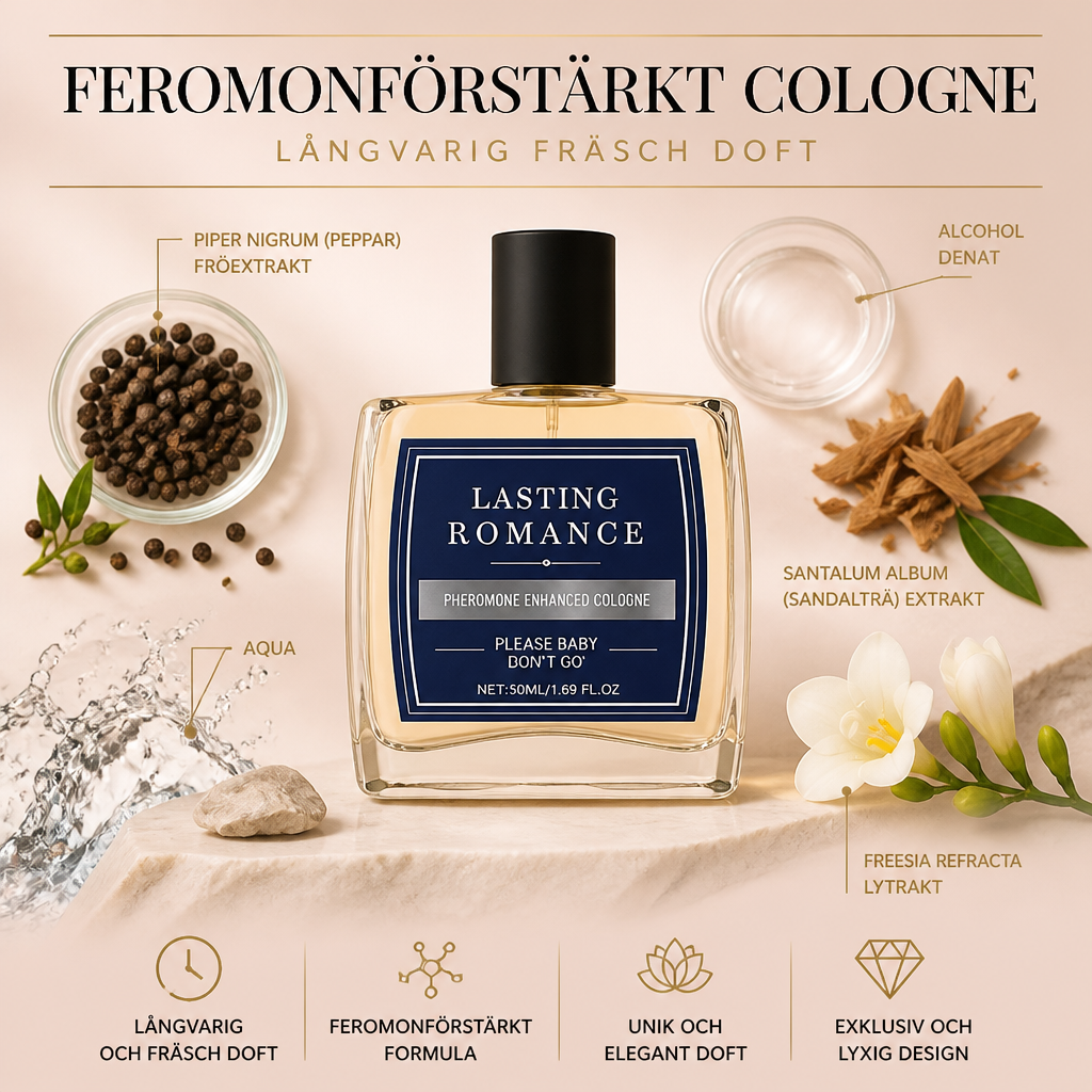 Feromonförstärkt cologne – långvarig fräsch doft
