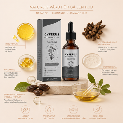 Cyperus Rotundus-olja för slät hud efter hårborttagning