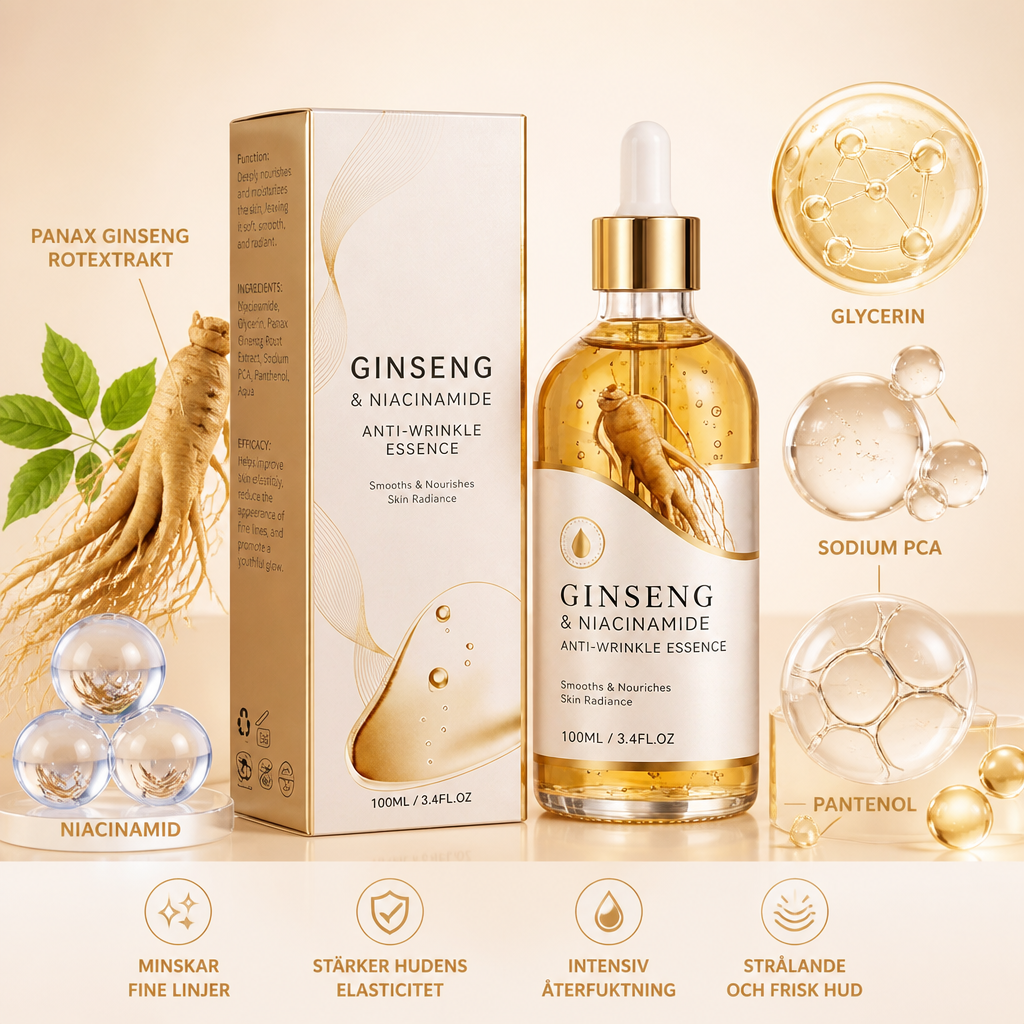 Ginseng & Niacinamidessens – Närande Formel För Slät Hud Med Lyster