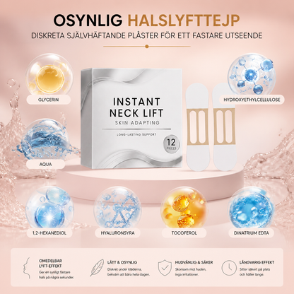 Osynlig halslyfttejp – Diskreta självhäftande plåster för ett fastare utseende