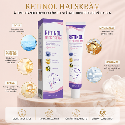 Retinolhalskräm – Återfuktande formula för ett slätare hudutseende på halsen
