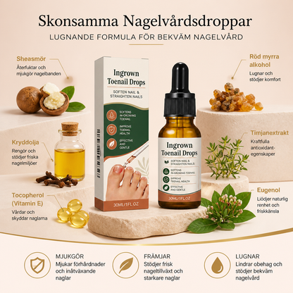Skonsamma Nagelvårdsdroppar För Tånaglar – Lugnande Formula För Bekväm Nagelvård