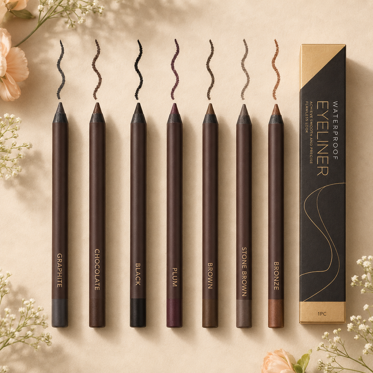 Svenska Beauty Vattenfast Glittergel-Eyeliner produktfunktion