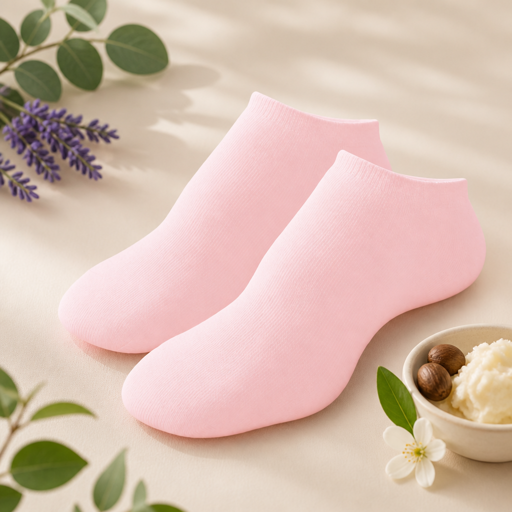 Silikon Gel Fuktgivande Spa-Strumpor För Torra Och Spruckna Fötter