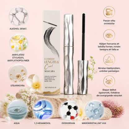 Vattenfast Lockande & Förlängande Mascara – Långvarig Kladdfri Formula