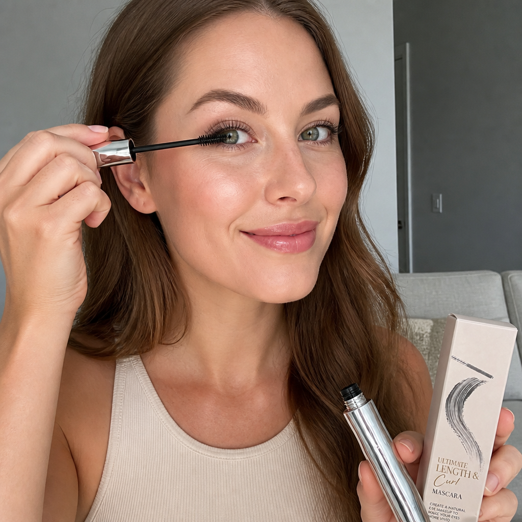 Vattenfast Lockande & Förlängande Mascara – Långvarig Kladdfri Formula