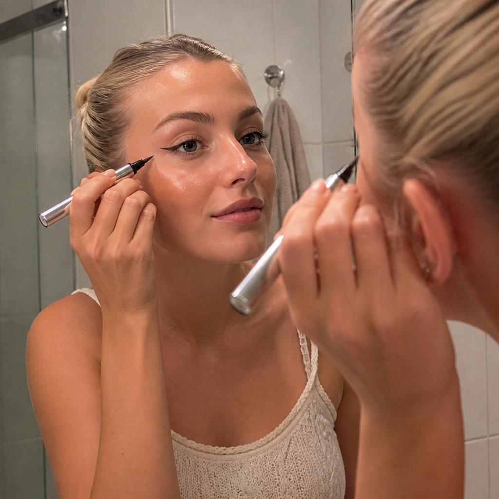 Ultraprecisionspenna för vattenfast flytande eyeliner
