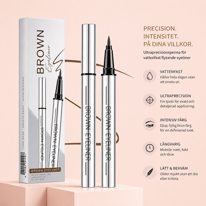 Ultraprecisionspenna för vattenfast flytande eyeliner