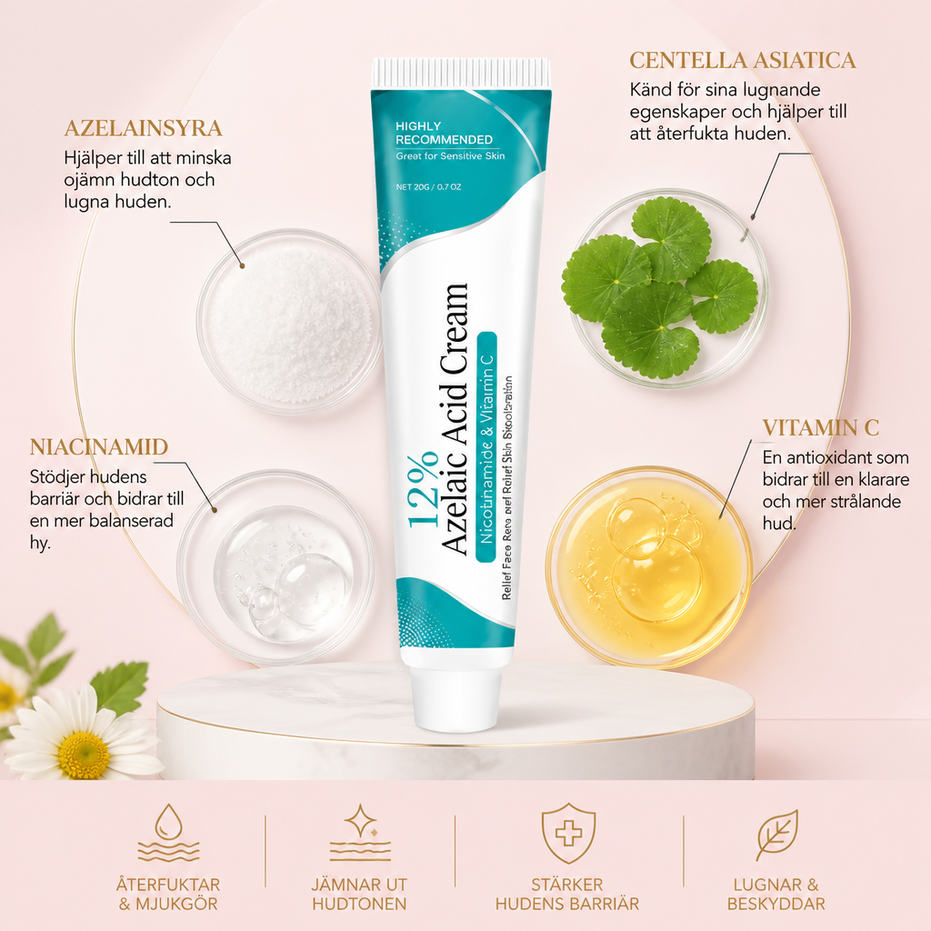 Azelaic Acid Cream – Lätt Återfuktande Formula För En Slätare Hudutseende