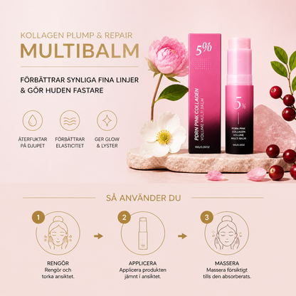 Kollagen Plump & Repair Multibalm – Förbättrar Synliga Fina Linjer & Gör Huden Fastare