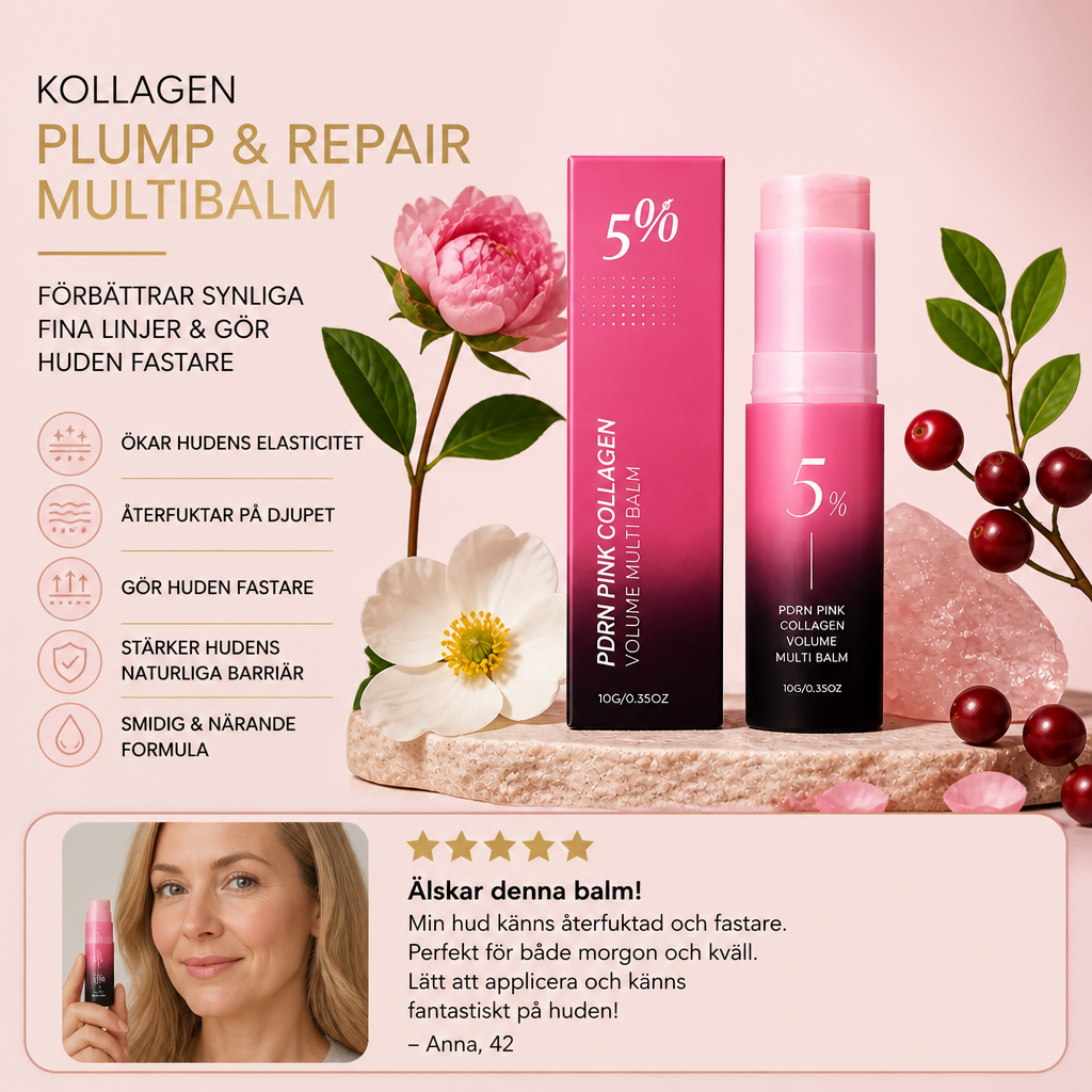 Kollagen Plump & Repair Multibalm – Förbättrar Synliga Fina Linjer & Gör Huden Fastare