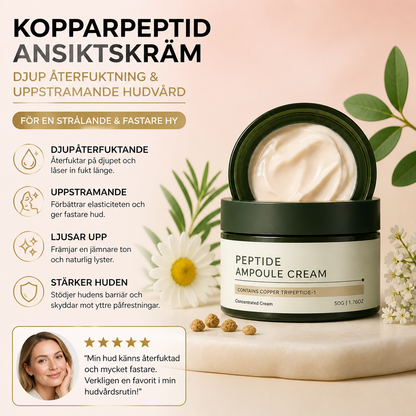 Kopparpeptid Ansiktskräm – Djup Återfuktning & Uppstramande Hudvård