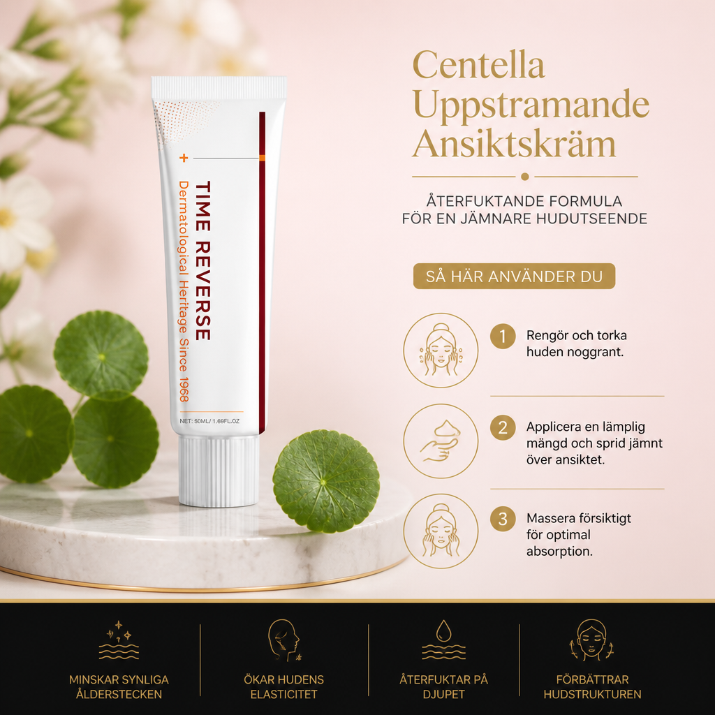 Centella Uppstramande Ansiktskräm – Återfuktande Formula För En Jämnare Hudutseende
