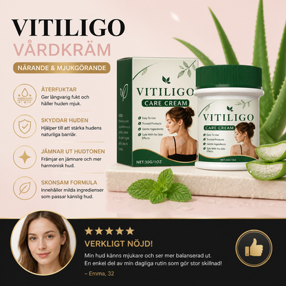 Vitiligo Vårdkräm – Närande Hudvårdsformula För Ojämnt Hudutseende