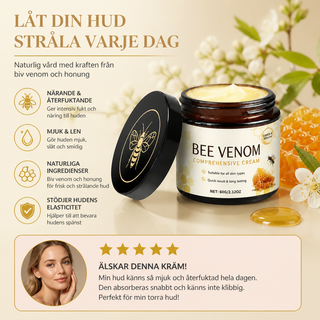 Bikgift & Honung Kroppskräm – För Mjuk, Slät Och Återfuktad Hud