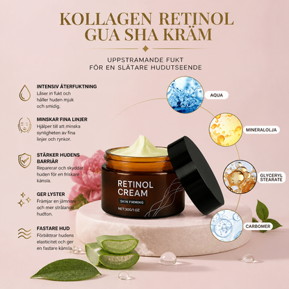 Kollagen Retinol Gua Sha Kräm – Uppstramande Fukt För En Slätare Hudutseende