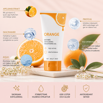 Apelsin Enzym Exfolierande Gel – Skonsam Lyster För Slät Och Fräsch Hud