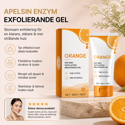 Apelsin Enzym Exfolierande Gel – Skonsam Lyster För Slät Och Fräsch Hud