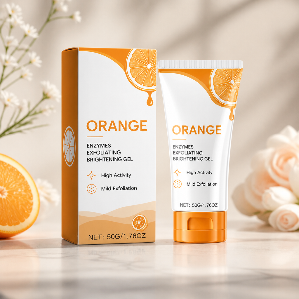 Apelsin Enzym Exfolierande Gel – Skonsam Lyster För Slät Och Fräsch Hud