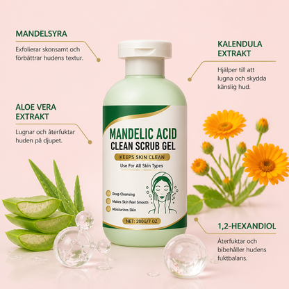 Mandelic Acid Skrubbgel – Skonsam Exfoliering För Mjuk Och Slät Hud