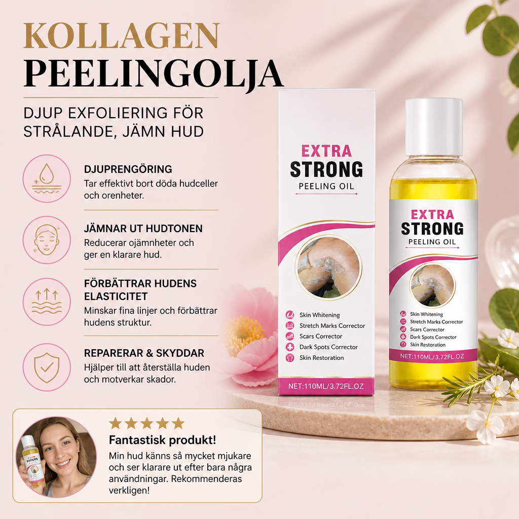 Kollagen Peelingolja – Djup Exfolierande Formula För Slät Och Strålande Hud