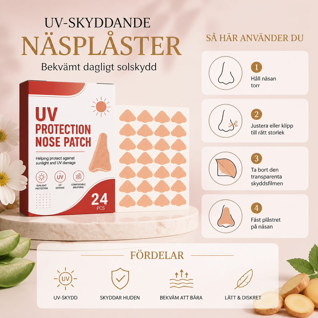 UV-skyddande Näsplåster – Bekvämt Dagligt Solskydd