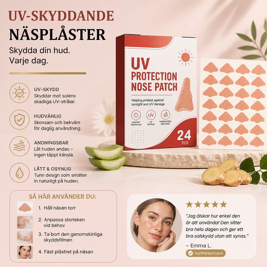 UV-skyddande Näsplåster – Bekvämt Dagligt Solskydd