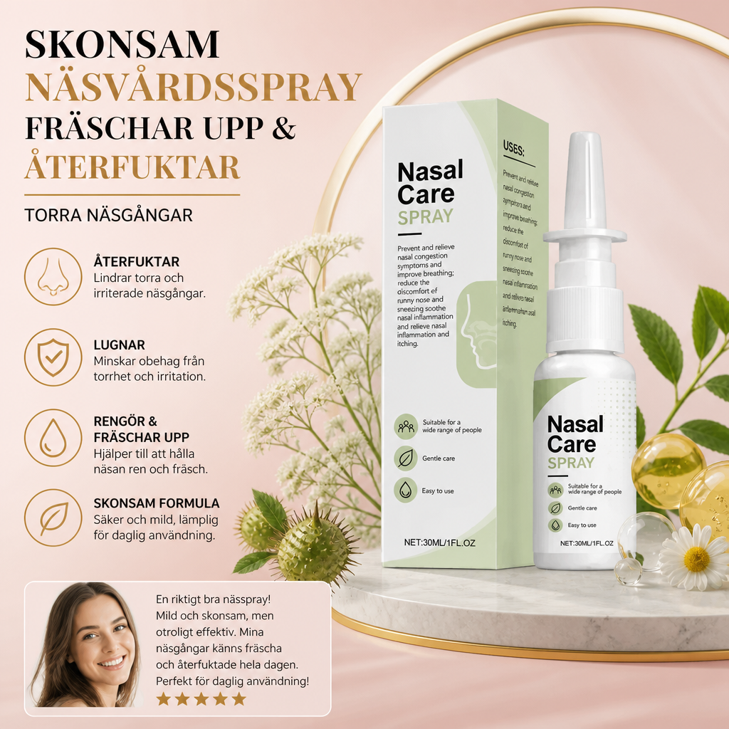 Skonsam Näsvårdsspray – Fräschar Upp Och Återfuktar Torra Näsgångar