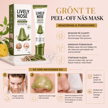 Grönt Te Peel-Off Näs Mask – Rengörande Vård För Renare Hudporer