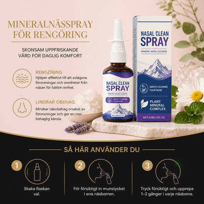 Mineralnässpray För Rengöring – Skonsam Uppfriskande Vård För Daglig Komfort