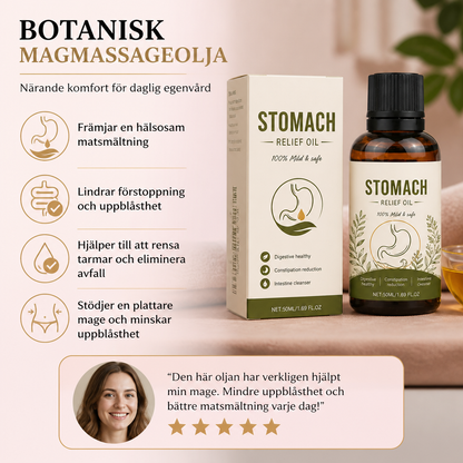 Botanisk Magmassageolja – Närande Komfort För Daglig Egenvård