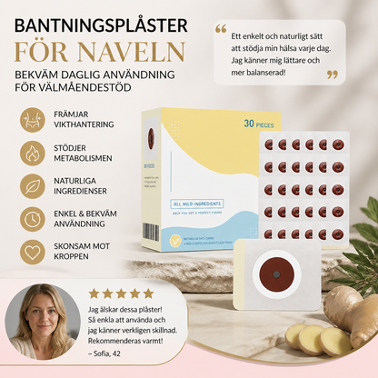 Bantningsplåster För Naveln – Bekväm Daglig Användning För Välmåendestöd