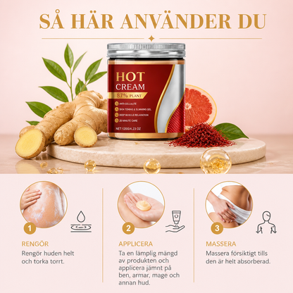 Värmande Kroppsmassagekräm För Återfuktad Och Slätare Hudutseende