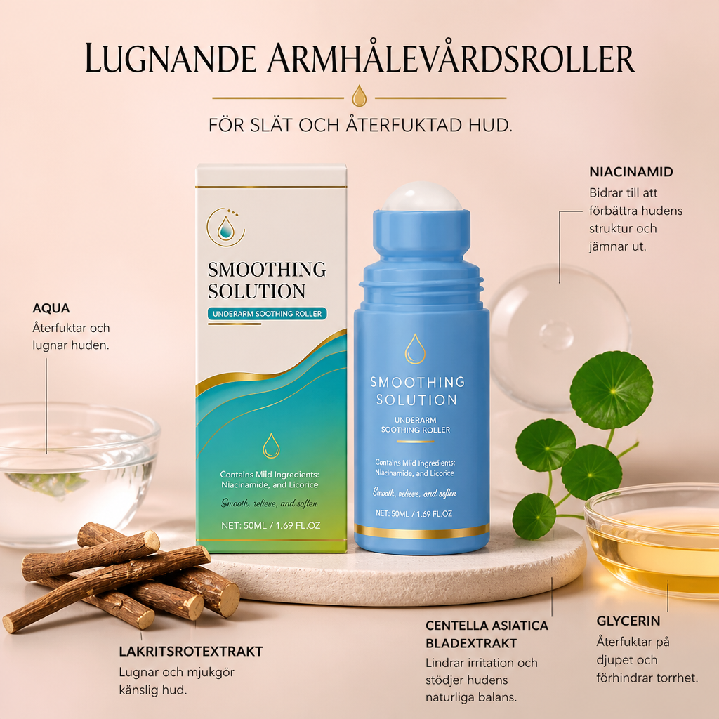 Lugnande Armhålevårdsroller För Slät Och Återfuktad Hud