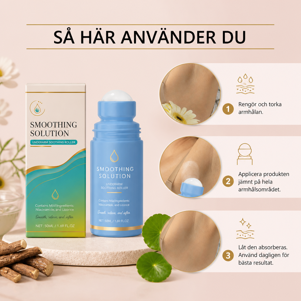 Lugnande Armhålevårdsroller För Slät Och Återfuktad Hud