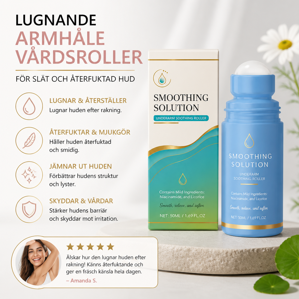 Lugnande Armhålevårdsroller För Slät Och Återfuktad Hud