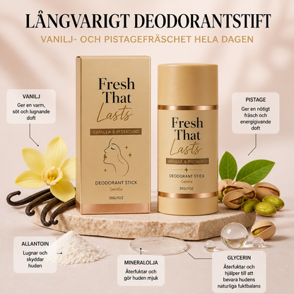 Långvarigt Deodorantstift – Vanilj- och Pistagefräschhet Hela Dagen