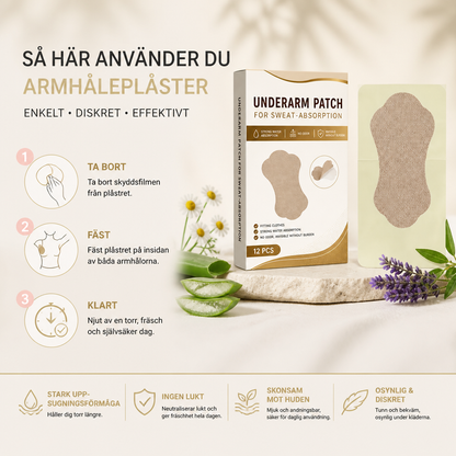 Osynliga Svettabsorberande Armhåleplåster För Torr Och Bekväm Vardaglig Användning