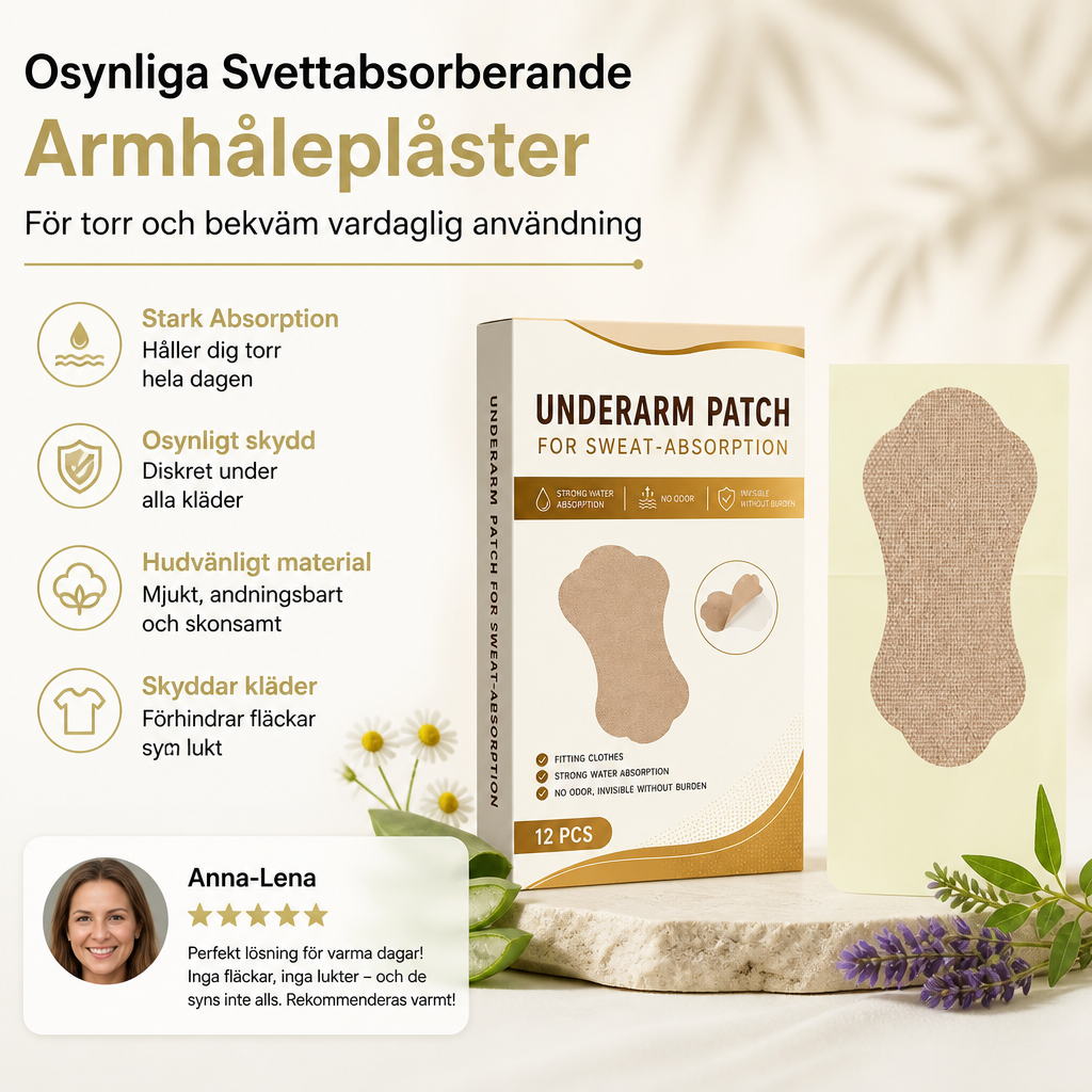 Osynliga Svettabsorberande Armhåleplåster För Torr Och Bekväm Vardaglig Användning