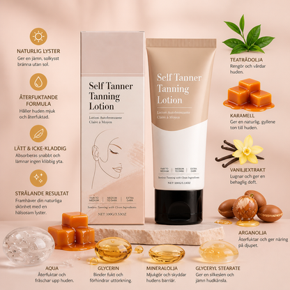 Självbrunande Lotion – Återfuktande Formula För En Naturlig Gyllene Lyster