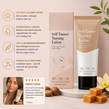 Självbrunande Lotion – Återfuktande Formula För En Naturlig Gyllene Lyster