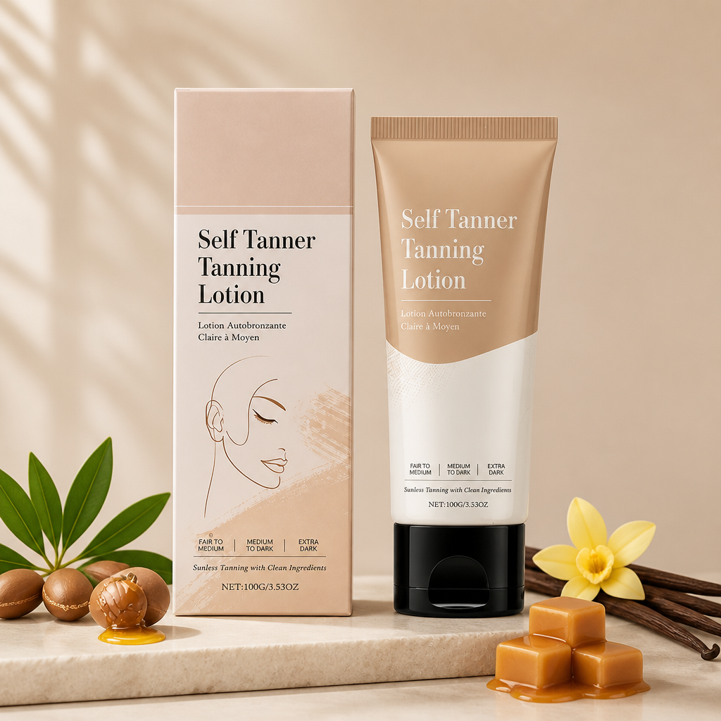 Självbrunande Lotion – Återfuktande Formula För En Naturlig Gyllene Lyster