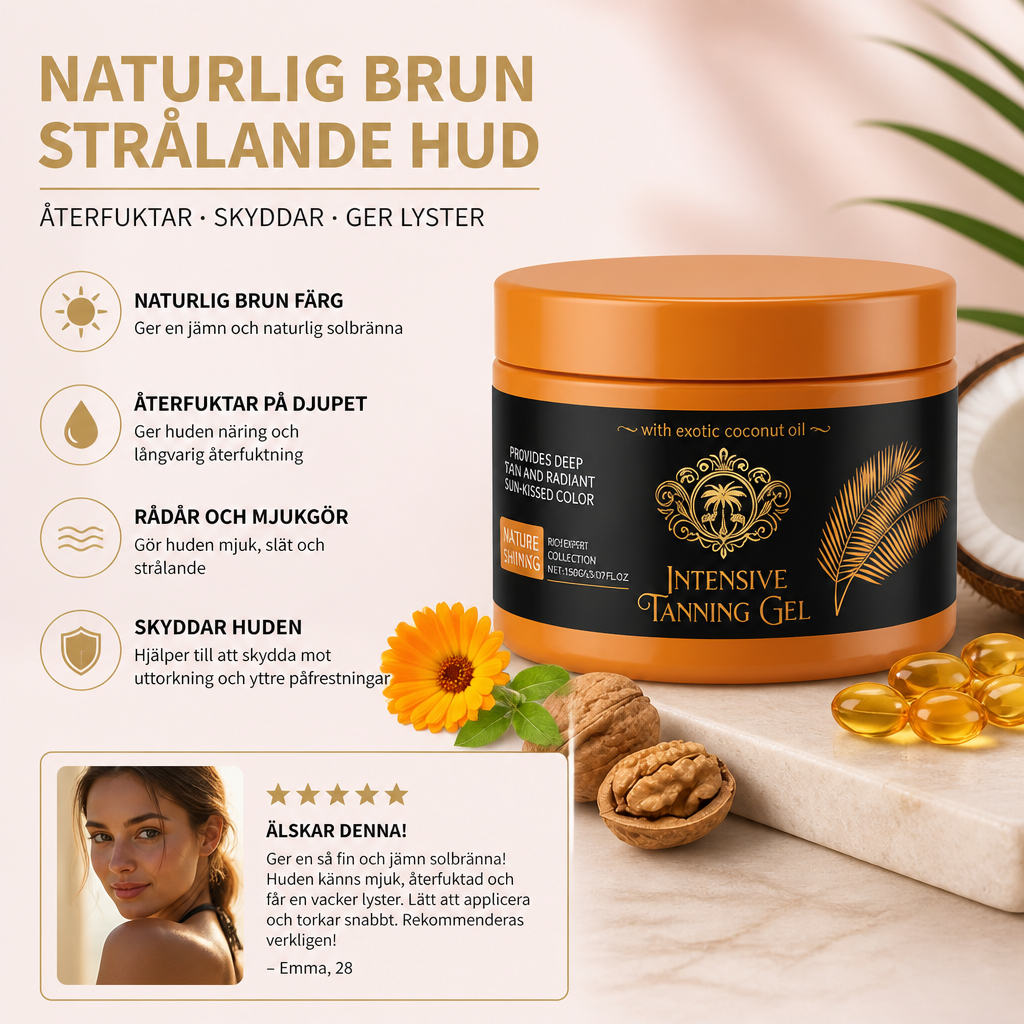Självbrunande Gel – Naturlig Lyster Med Återfuktande Formula