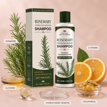 Rosmarin Keratin Hårmask – Närande Reparationsvård För Mjukt Hår