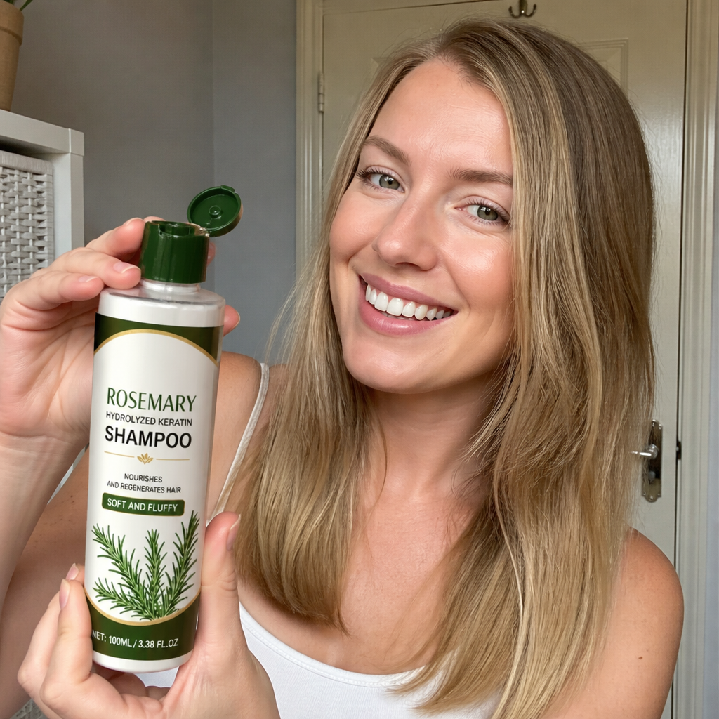 Rosmarin Keratin Hårmask – Närande Reparationsvård För Mjukt Hår