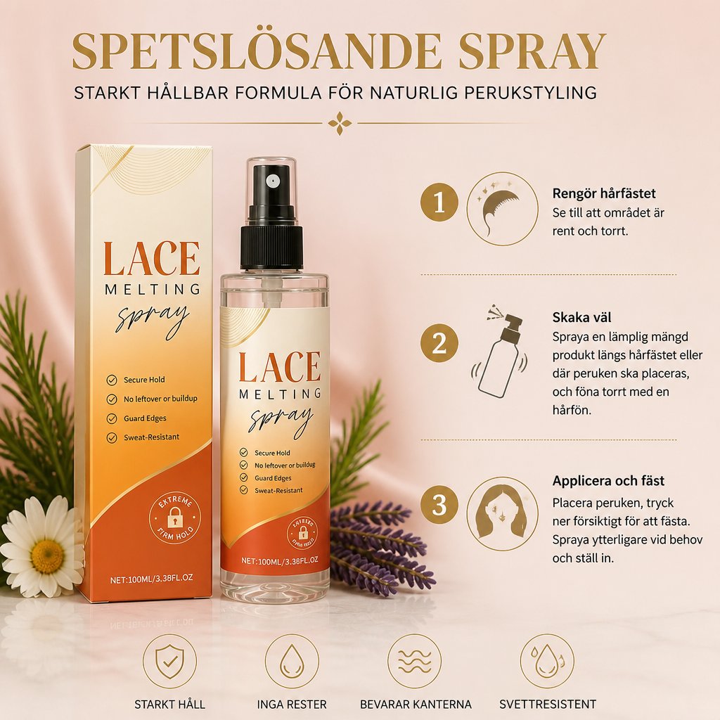 Spetslösande Spray – Starkt Hållbar Formula För Naturlig Perukstyling