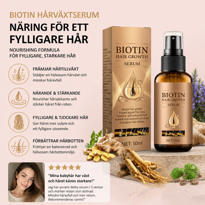 Biotin Hårväxtserum – Närande Formula För Ett Fylligare Hårutseende