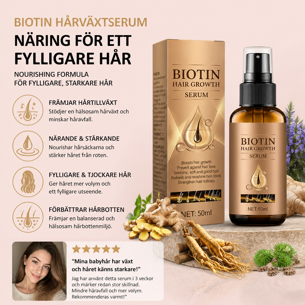 Rosmarin & Ingefära Hårolja – Närande Formula För Ett Starkare Hårutseende